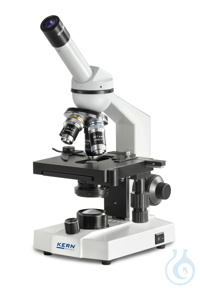 Durchlichtmikroskop (Schule) Monokular, Achromat 4/10/40; WF10x18; 0,5W LED, rec Bei der KERN OBS...